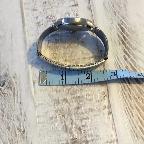 Zuni turquoise/ sterling watch band and watch - Picture 3 of 5